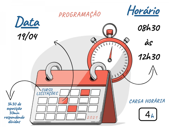 programação curso licitação